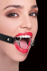 Shots Ouch Ring Gag XL Black