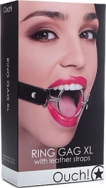 Shots Ouch Ring Gag XL Black