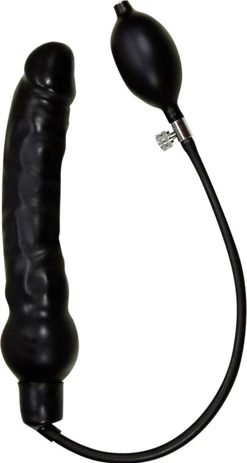 You2Toys Blow me up Latex Dildo Large Black 17cm
