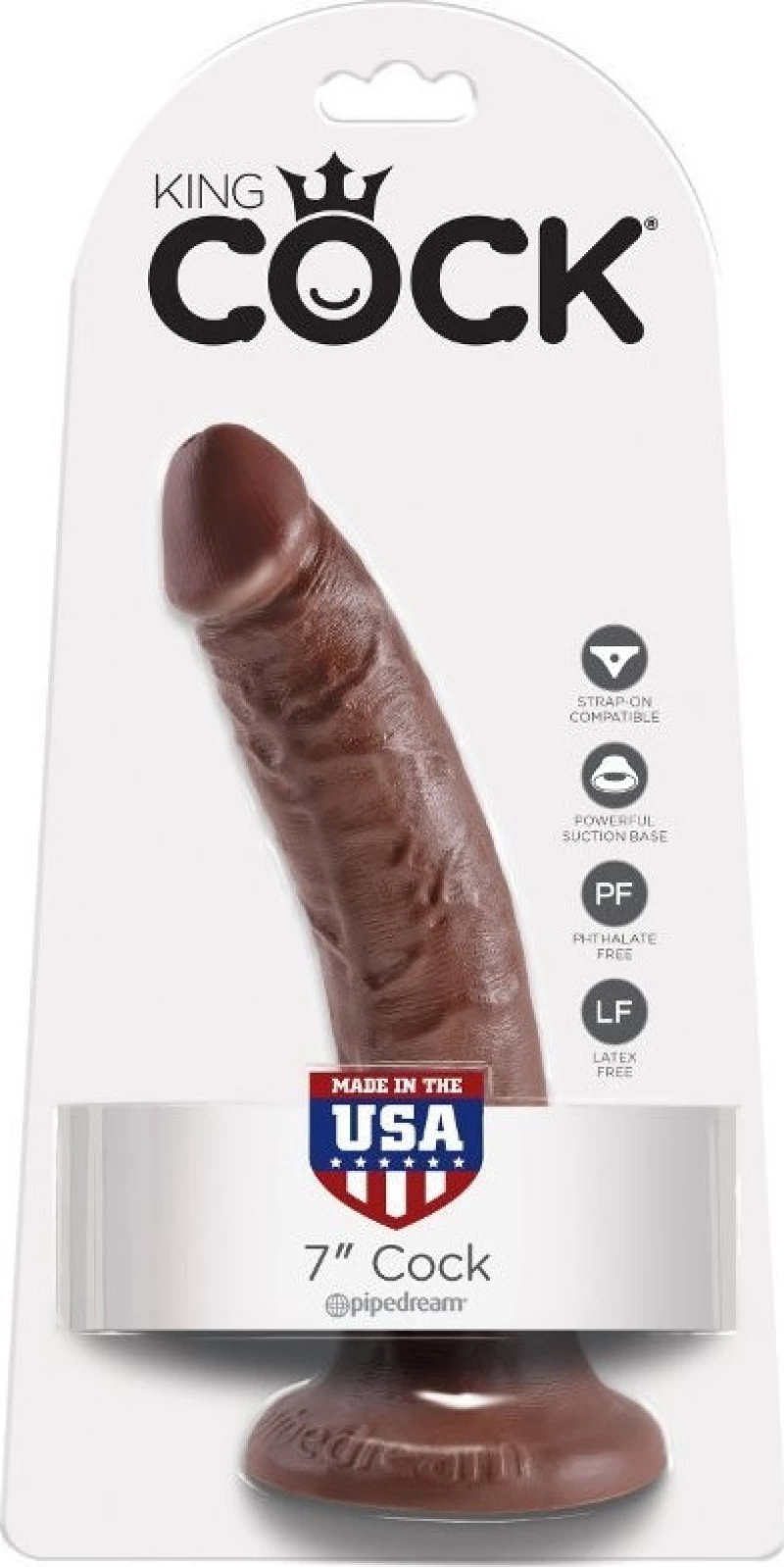 Pipedream King Cock 18cm Brown
