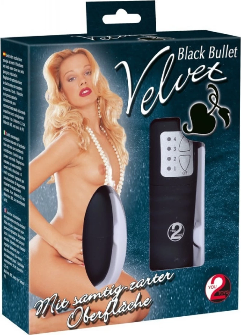 You2Toys Velvet Black Bullet 6cm