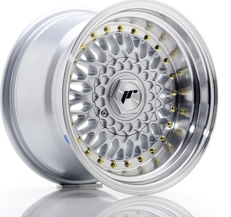 Japan Racing Wheels JR9 15x9 ET10 (4x100/108) Silver/Machined Lip