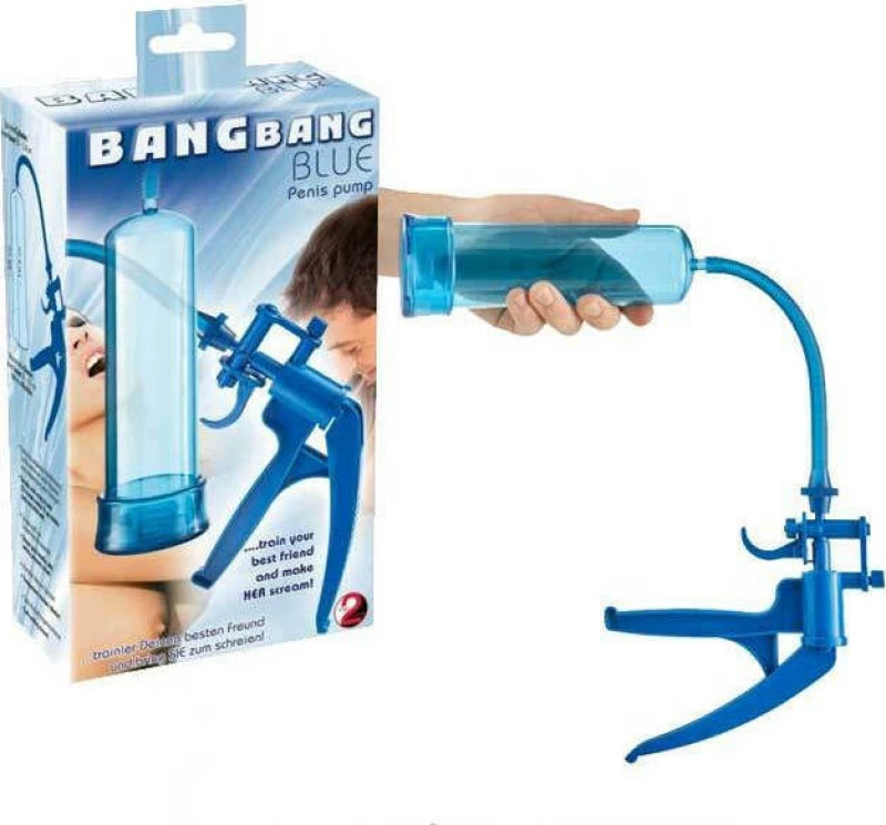 You2Toys Bang Bang Scissor Penis Pump Blue