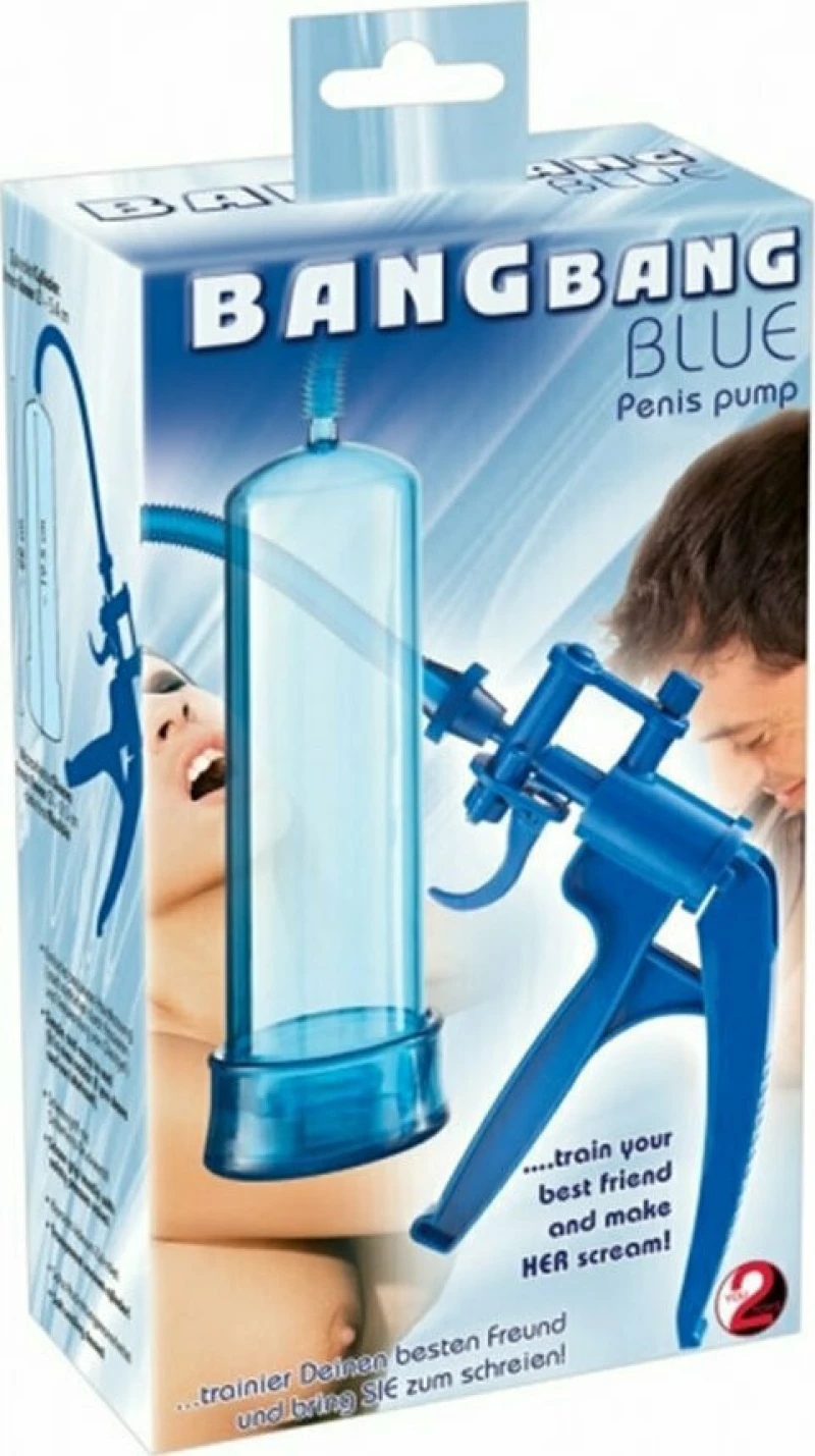 You2Toys Bang Bang Scissor Penis Pump Blue