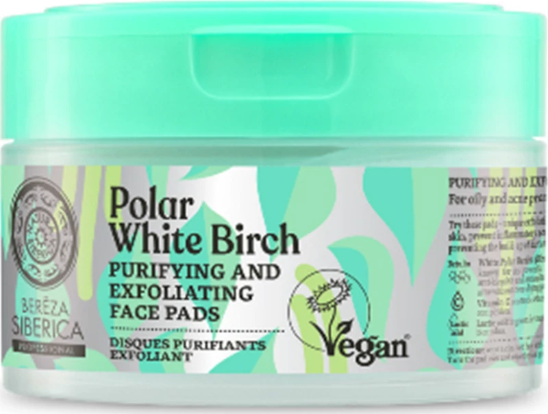 Natura Siberica Bereza White Brich Purifying & Exfoliating Face Pads 20τμχ