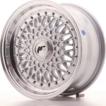 Japan Racing Wheels JR9 15x7 ET20 (4x100/108) Silver/Machined Lip Silver Rivets