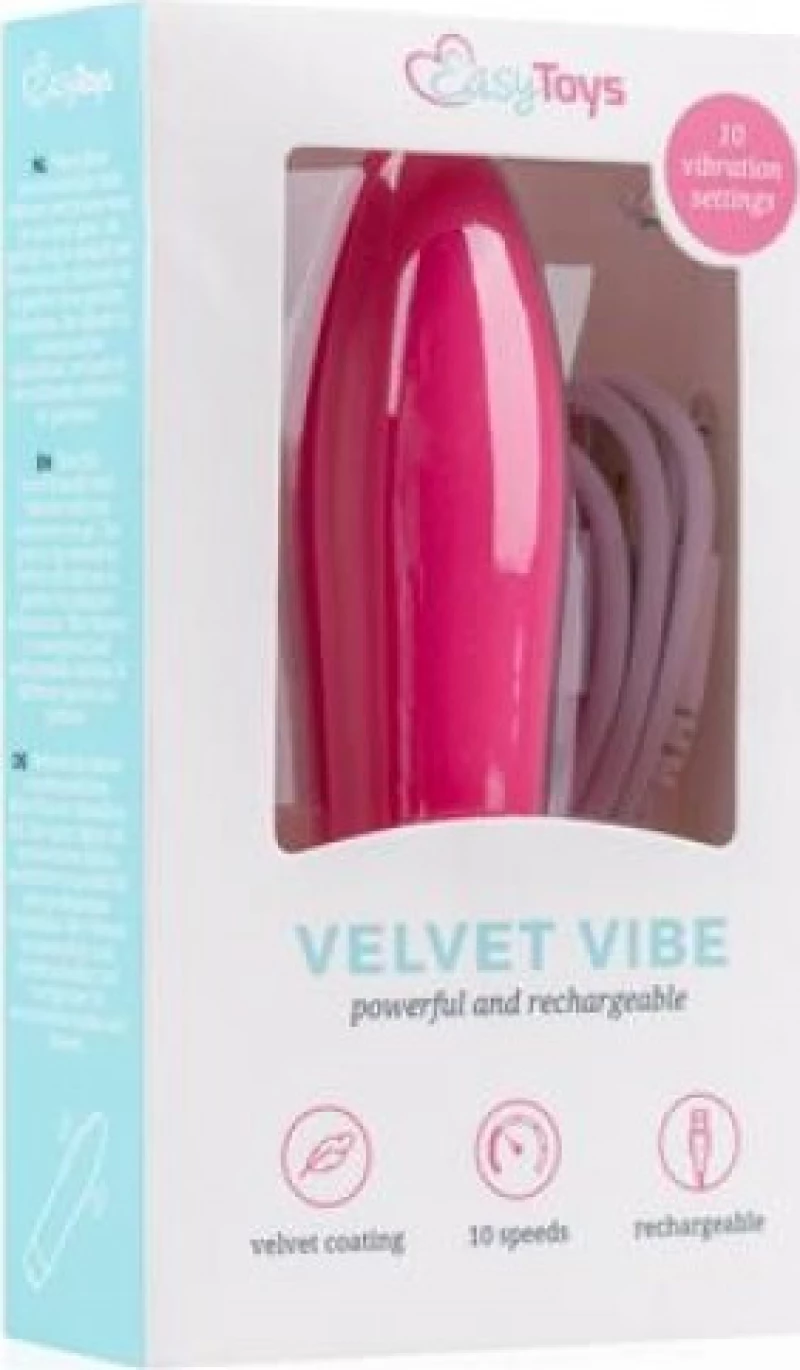 Easytoys Velvet Vibe 11cm Pink