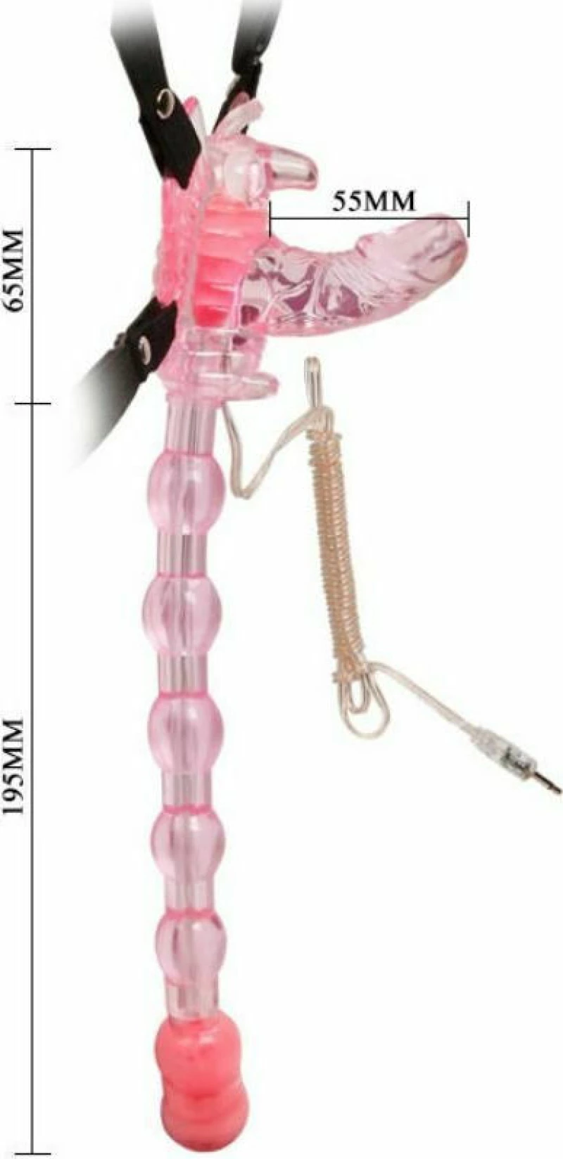 Baile Butterfly Strap-on Pink 19,5cm