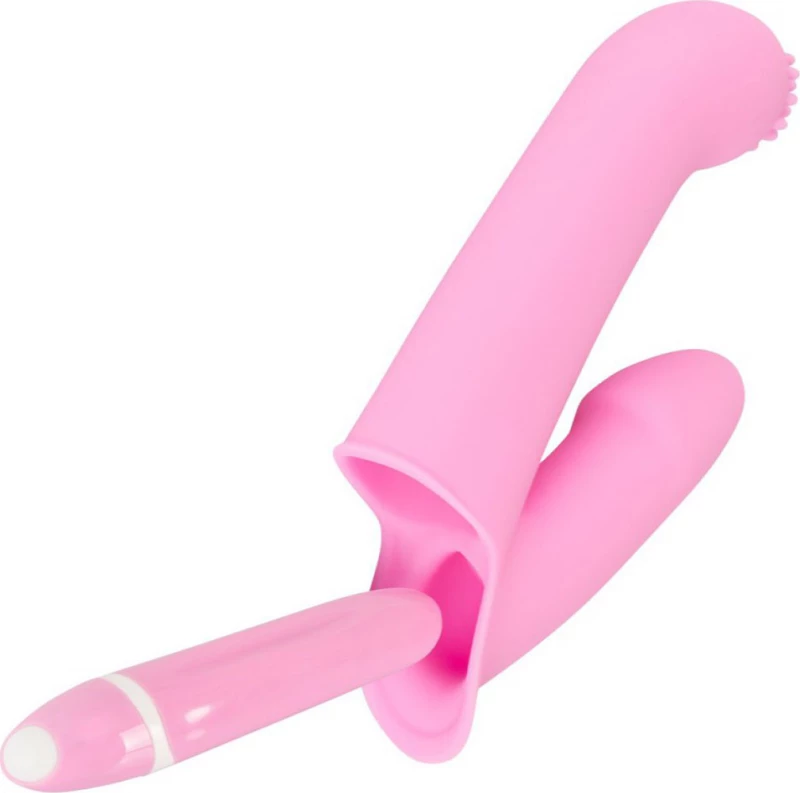 You2Toys Couples Choice Vibrating Finger Extension Pink