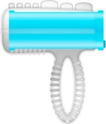 CASUAL RING TONGUE VIBRATING BLUE