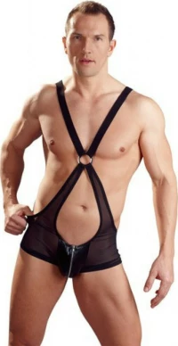Svenjoyment Underwear Transparent Wrestler Body Black