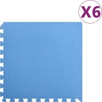 vidaXL Δάπεδα Προστασίας 6 τεμ. Μπλε 2,16 μ² από Αφρώδες Υλικό EVA