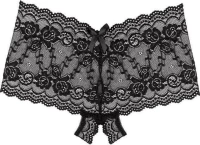 Underneath Mila Crotchless Lace Briefs black