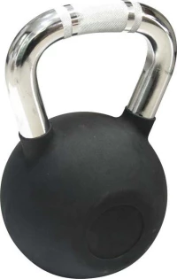 Kettlebell με επένδυση Λάστιχου και Λαβή Χρωμίου 10 kg Amila Κωδ. 44572