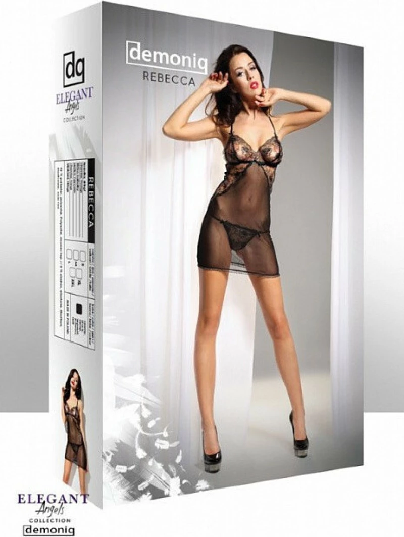 Demoniq Rebecca Babydoll Set Black
