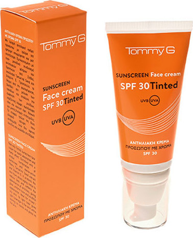 TommyG Sunscreen Tinted Face Cream SPF30 50ml