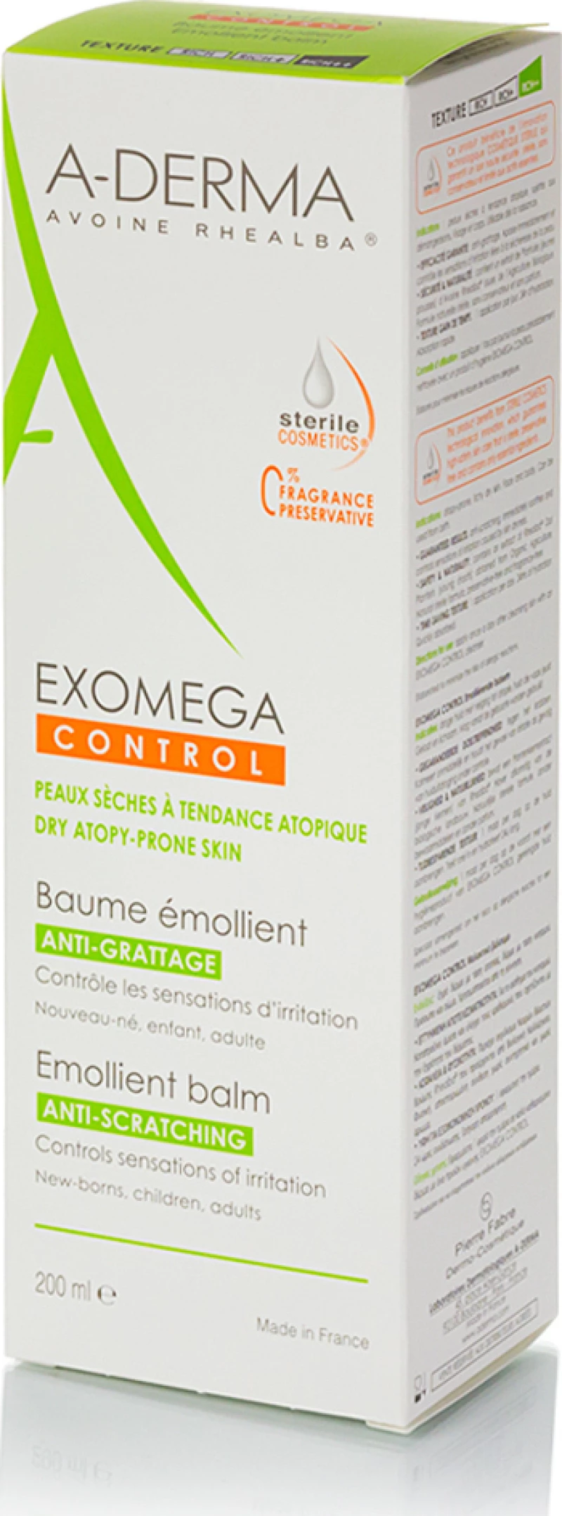 A-Derma Exomega Control Emollient Balm Anti-Scratching Tube 200ml