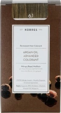 Korres Argan Oil Advanced Colorant 6.1 Ξανθό Σκούρο Σαντρέ