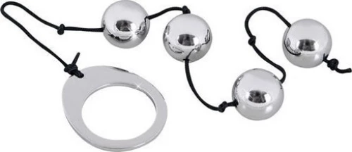Kinx Heavy Metal Anal Beads Silver