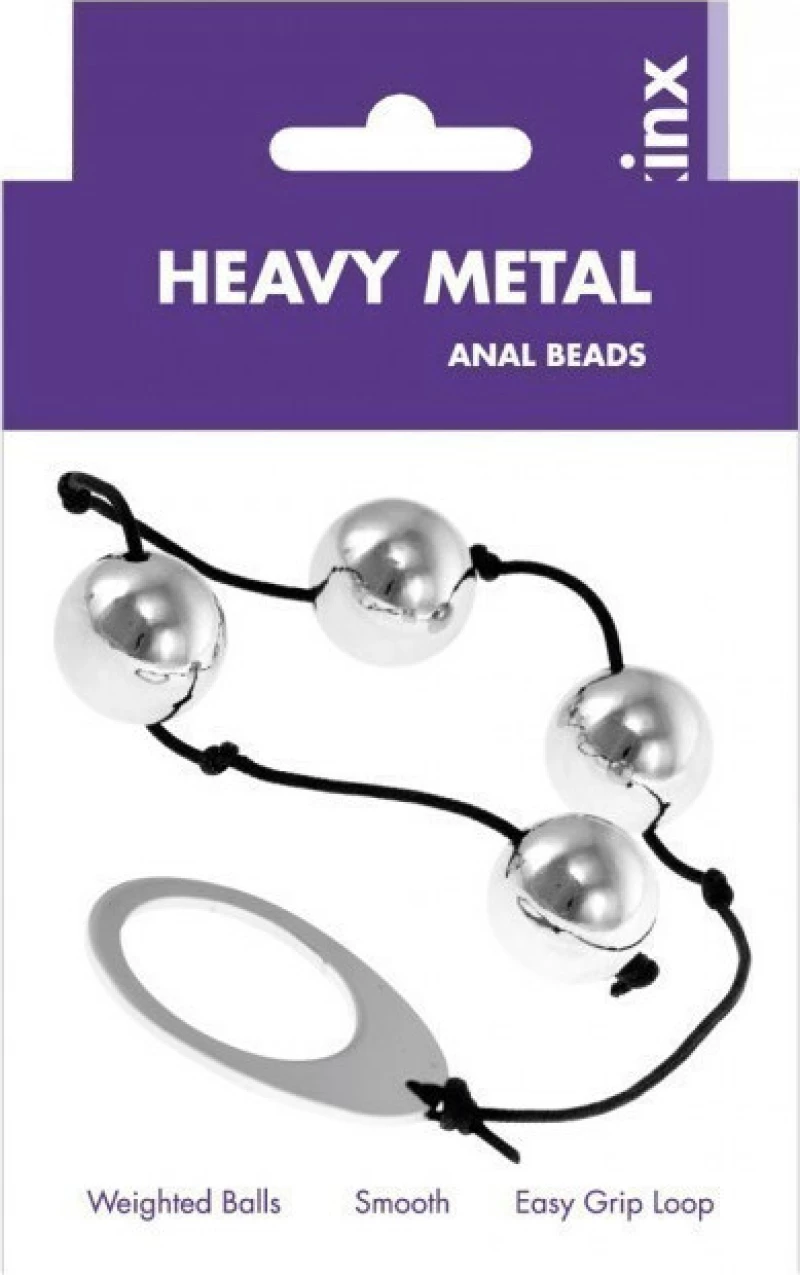 Kinx Heavy Metal Anal Beads Silver