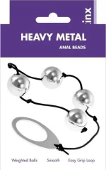 Kinx Heavy Metal Anal Beads Silver