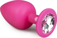 Easytoys Diamond Butt Plug Large Pink