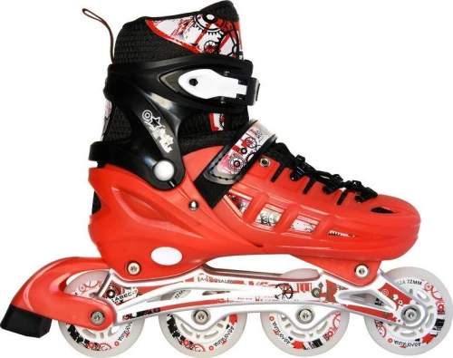 Πατινια Roller Inline Skates Αυξομειουμενα Αθλοπαιδια Κοκκινο - 10305