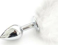 Toyz4lovers Pon Tail Plug White 6cm
