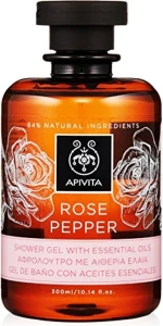 Apivita Rose Pepper Shower Gel 300ml