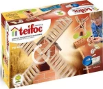 construction kit windmill junior stone/wood brown/white