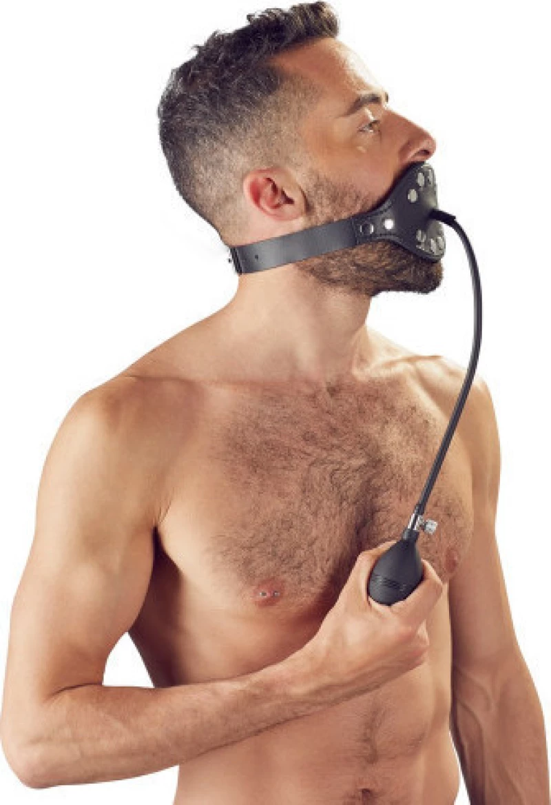 Zado Fetish Bondage Inflatable Leather Gag