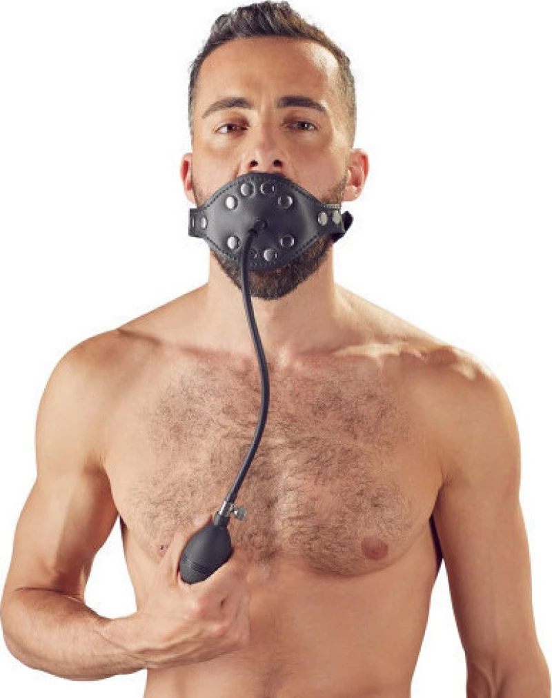 Zado Fetish Bondage Inflatable Leather Gag