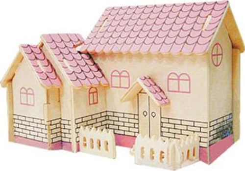 Anelixi Ξύλινο 3D Παζλ Σπιτάκι