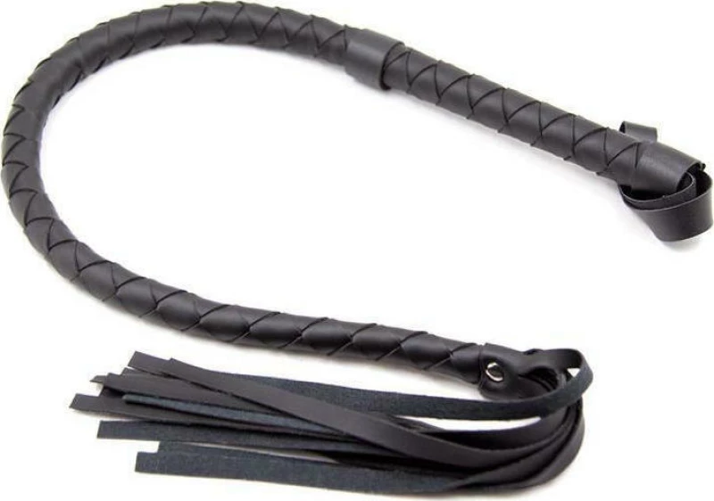 Fetish Addict Whip Long Black 85cm