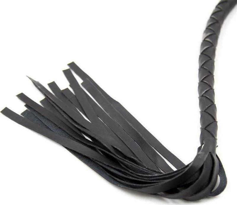 Fetish Addict Whip Long Black 85cm