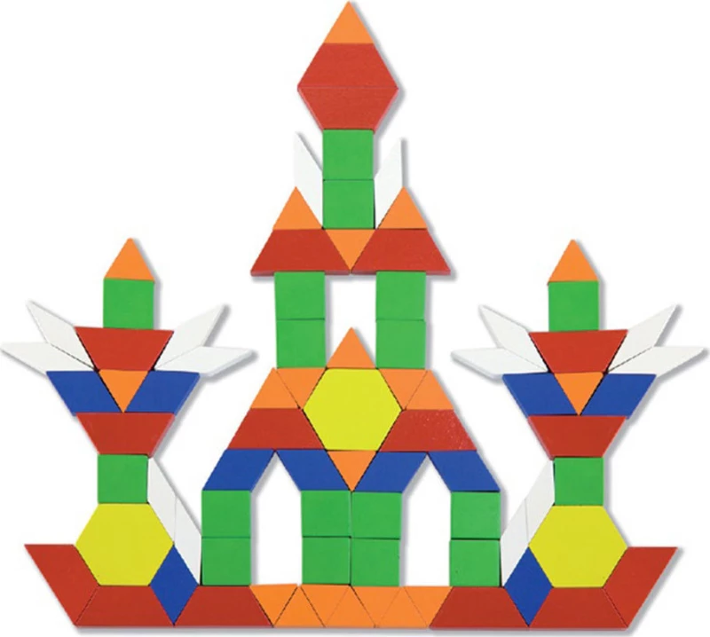 Viga Toys Wooden Pattern Blocks 250τμχ