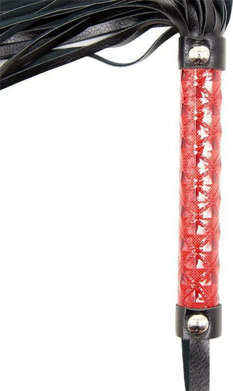 Fetish Addict Flogger Diamond Pattern Red