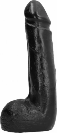 All Black Dildo Smoth 20cm Black