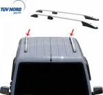 Omtec Μπάρες Οροφής Αλουμινίου για Ford Connect 2002-2014 L2 Ασημί (Σετ με πόδια)