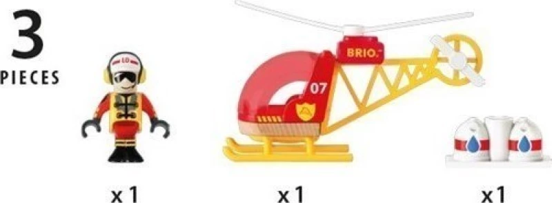 Brio Toys Firefighter Helicopter