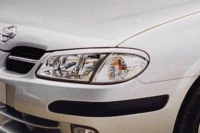 Motordrome Φρυδάκια Φαναριών Μπροστινά για Nissan Almera N16 3d (2000-2003)Μαύρo