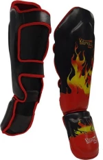 Olympus Sport Shin-instep Guard King PVC 4069216-A Burning Flame