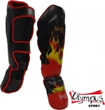 Olympus Sport Shin-instep Guard King PVC 4069216-A Burning Flame