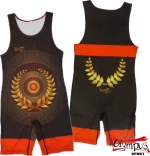 Olympus Sport Wrestling Singlet Lauren Wreath 2201228 Red
