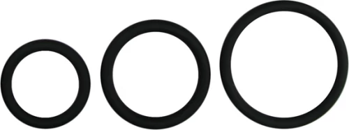 Easytoys Men Only Three Size Cock Ring Set Black