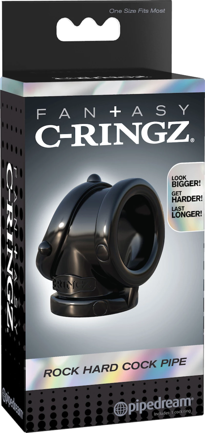 Pipedream Fantasy C-Ringz 3.3cm Black