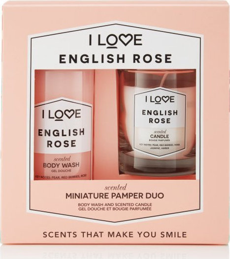 I Love Cosmetics English Rose Scented Miniature Pamper duo