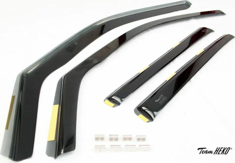 Heko Σετ Ανεμοθραύστες Μπροστινοί & Πίσω για VW Polo 5D 2009 4τμχ