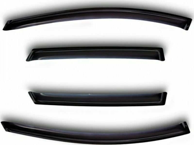 Novline Σετ Ανεμοθραύστες Μπροστινοί / Πίσω για Mazda 6 4D 2012 4τμχ