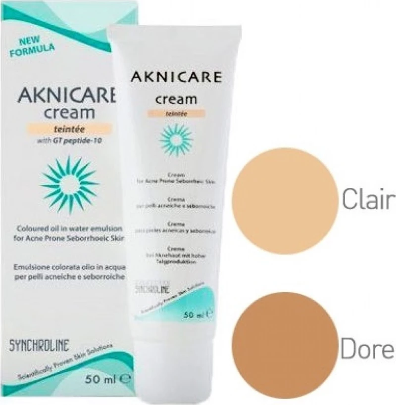 Synchroline Aknicare Cream Teintee Clair 50ml